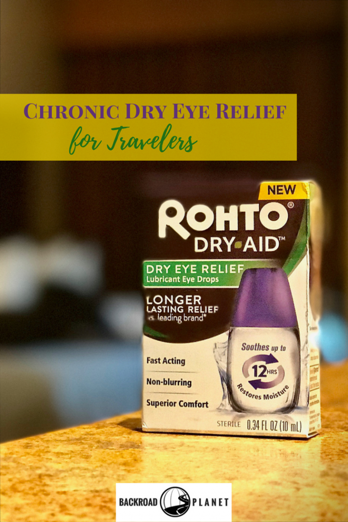 Rohto Dry-Aid™ provides chronic dry eye relief for roadtrippers, frequent fliers, and other travelers for up to 12 hours.